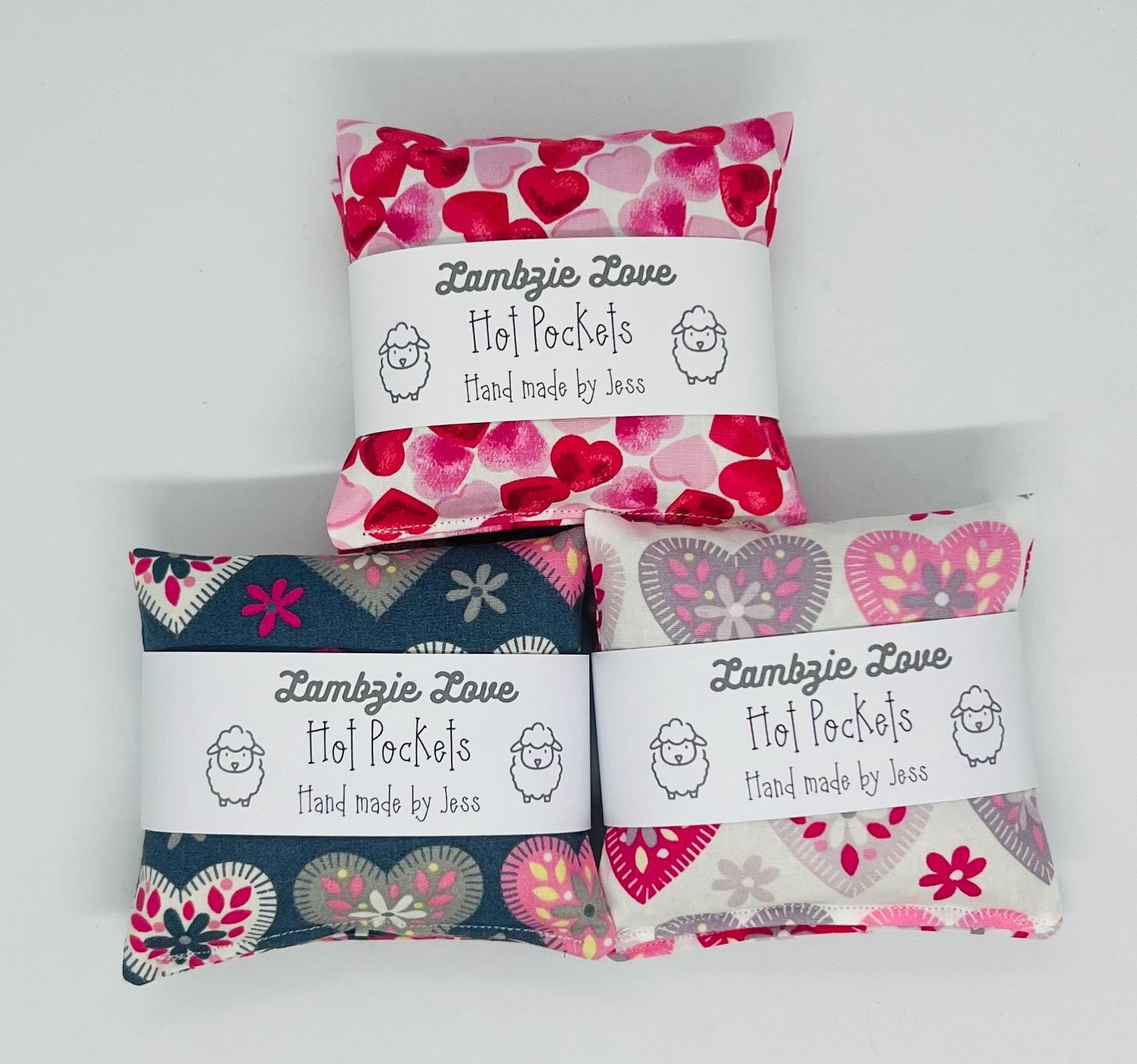 Reusable Cotton Hand Warmers: Wheat Filled Pocket Warmers