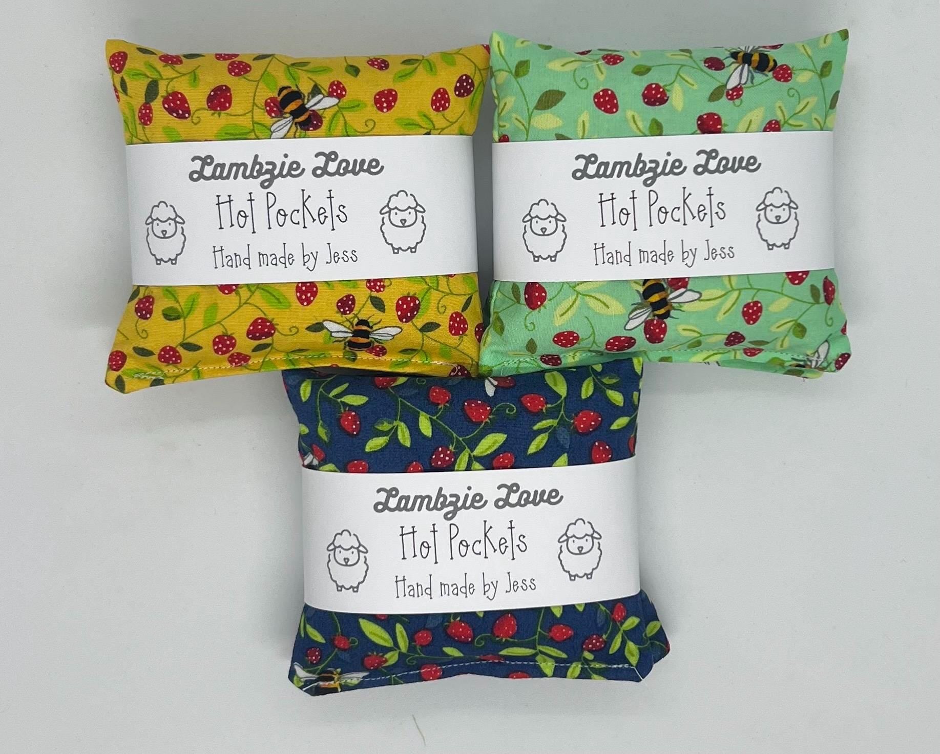 Reusable Cotton Hand Warmers: Wheat Filled Pocket Warmers