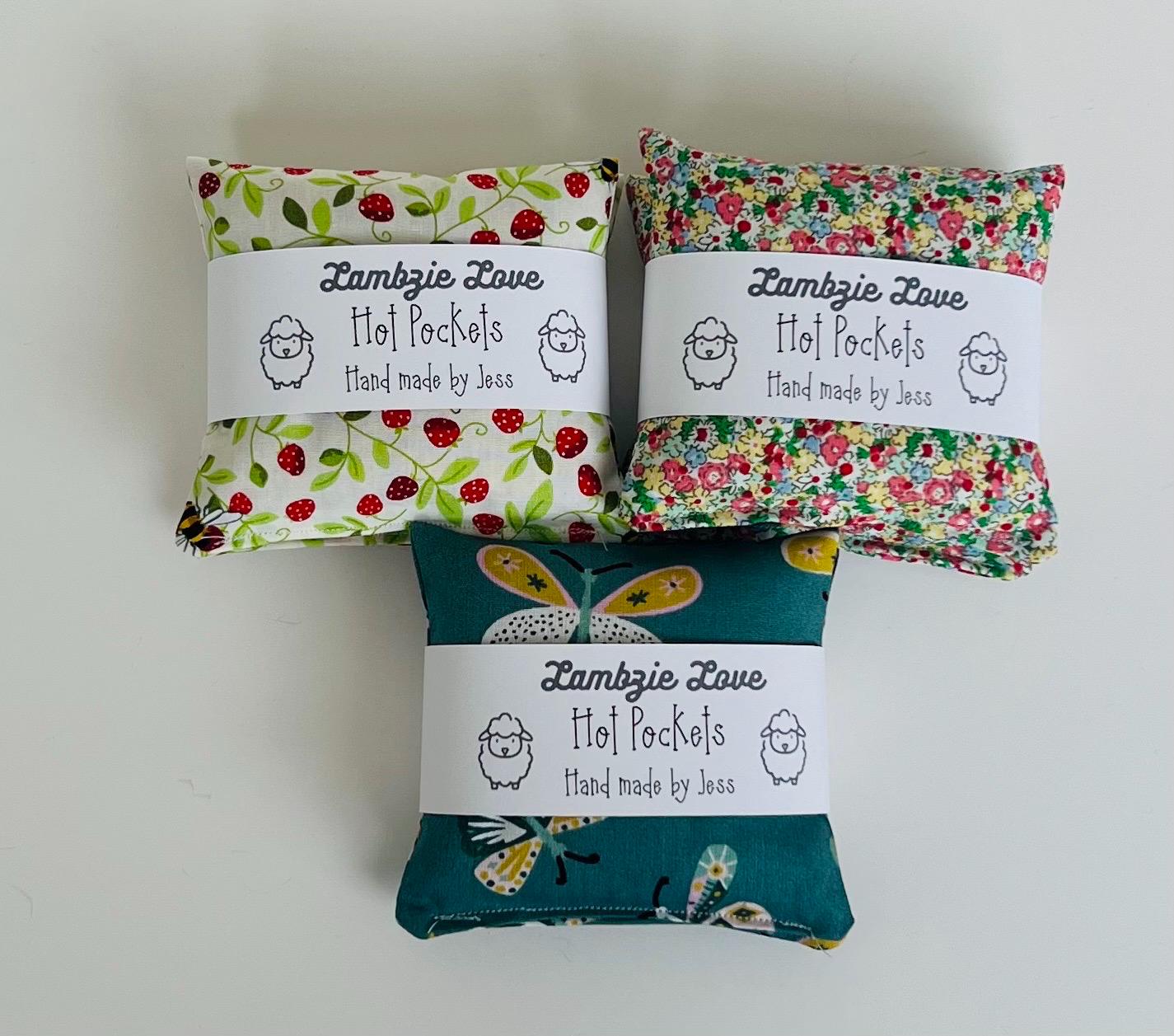 Reusable Cotton Hand Warmers: Wheat Filled Pocket Warmers