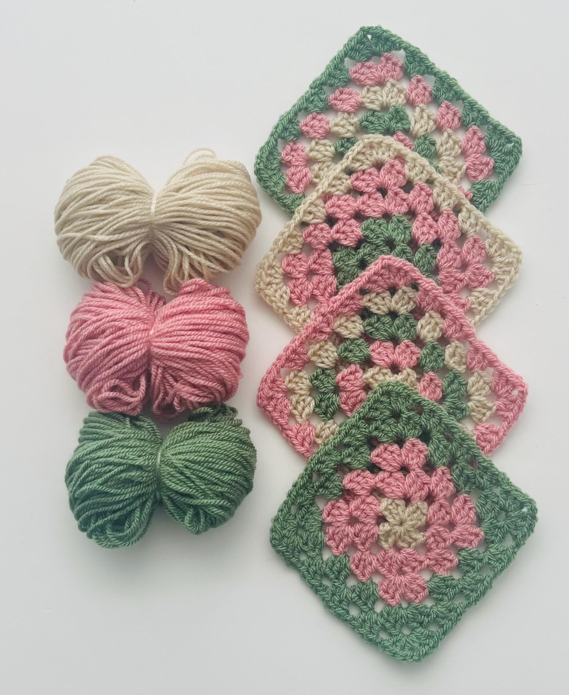 Crochet Granny Square Starter Kit: Learn to Crochet, Includes Hook & Yarn