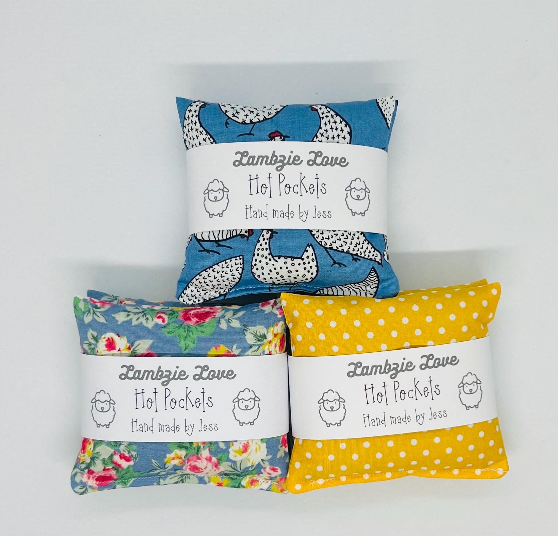 Reusable Cotton Hand Warmers: Wheat Filled Pocket Warmers