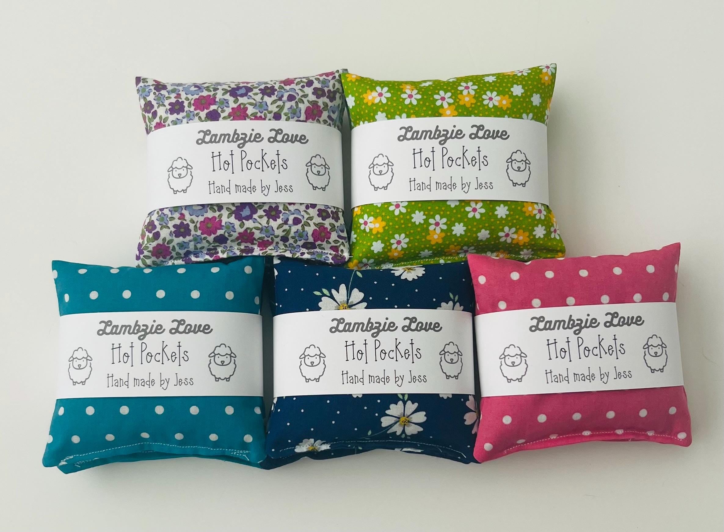 Reusable Cotton Hand Warmers: Wheat Filled Pocket Warmers