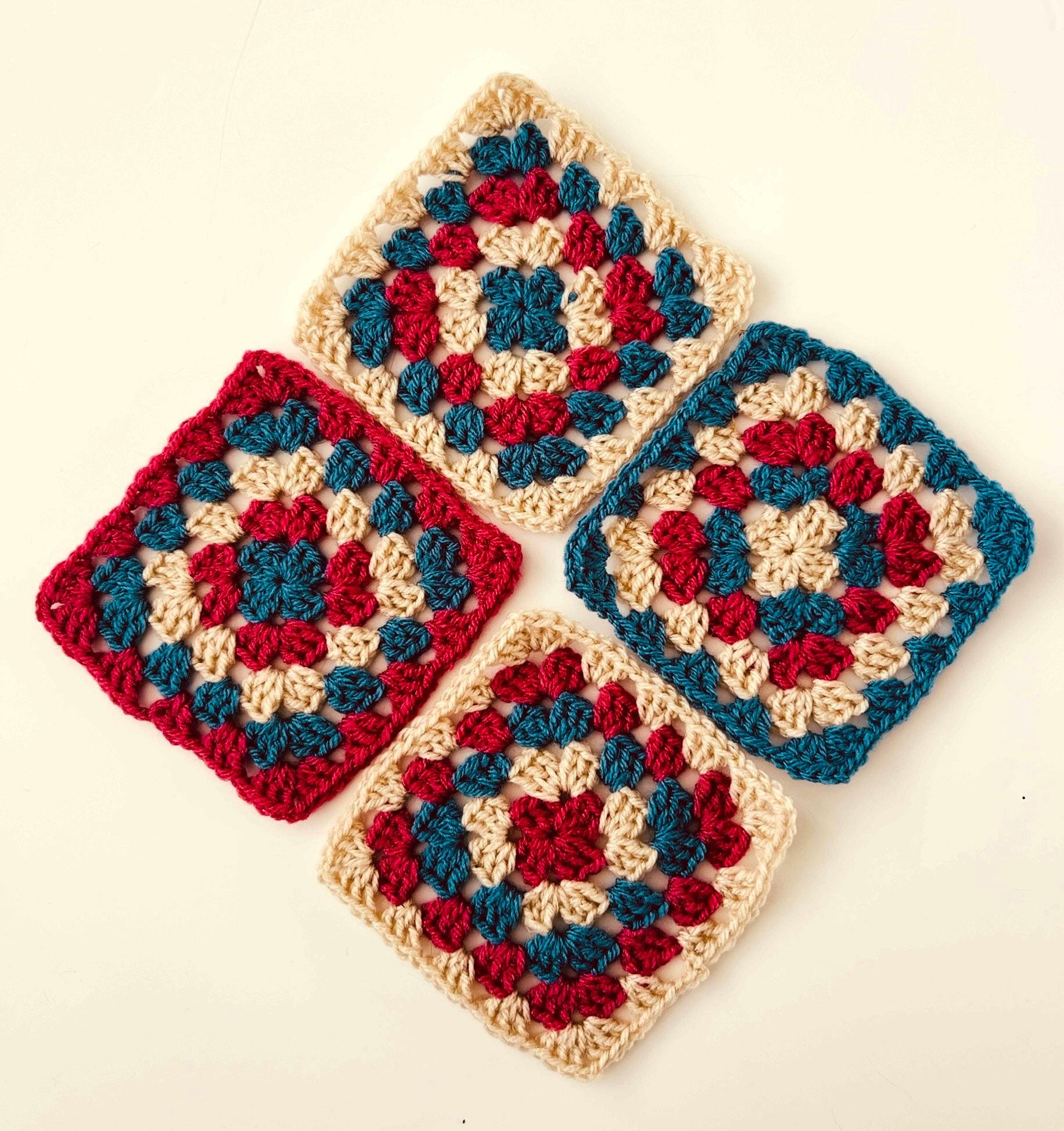 Crochet Granny Square Starter Kit: Learn to Crochet, Includes Hook & Yarn